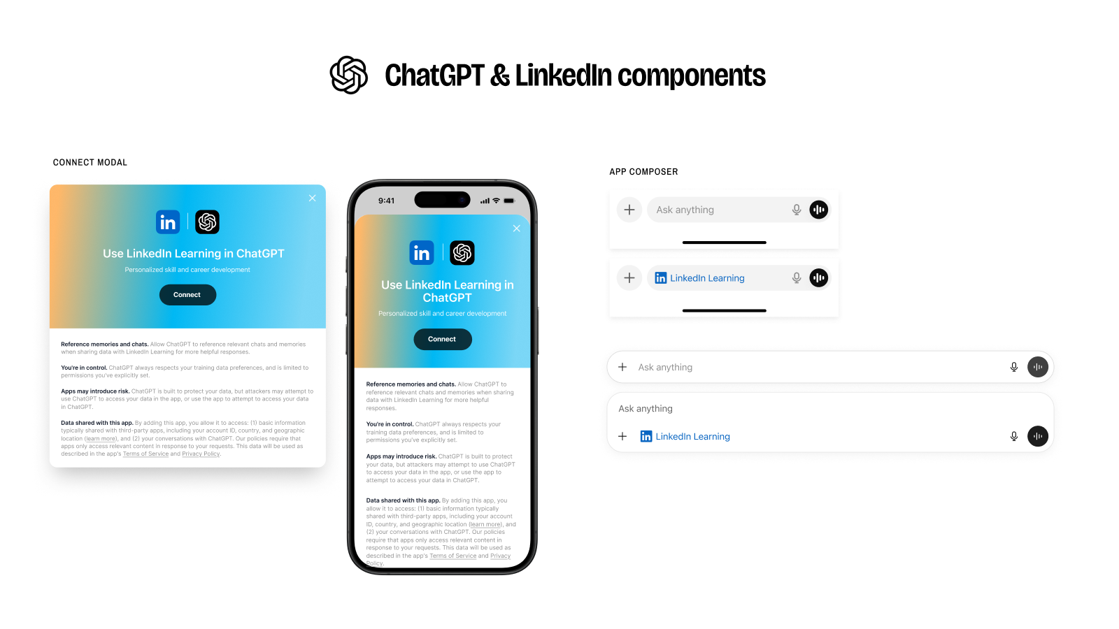 LinkedIn Learning components designed for ChatGPT