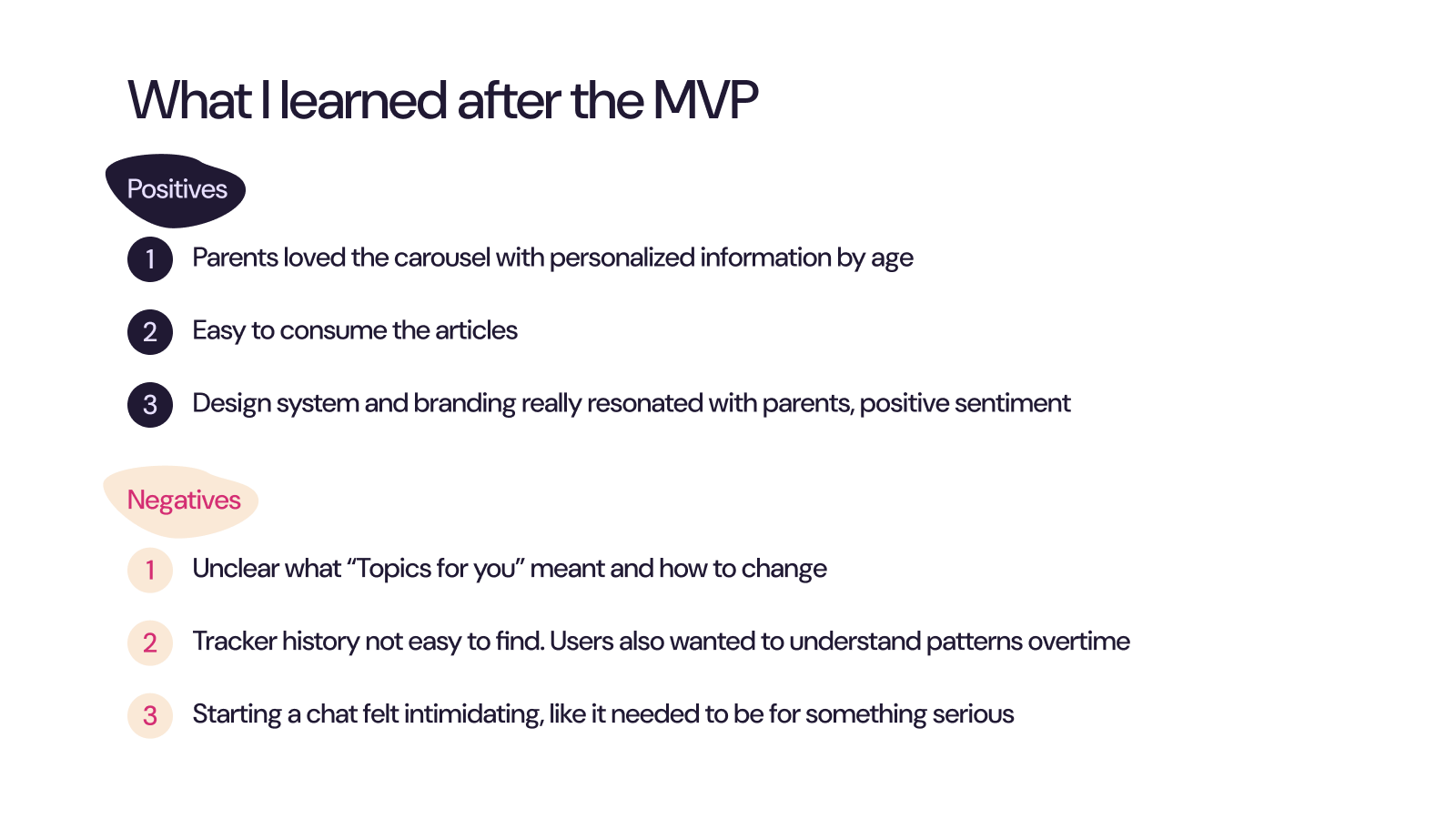 What I learned after the MVP
